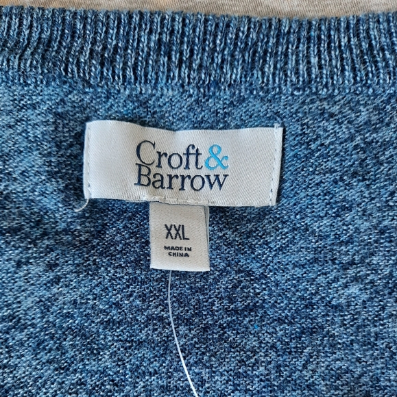 Croft & Barrow Men's V-neck sweater size XXL. - Picture 8 of 10